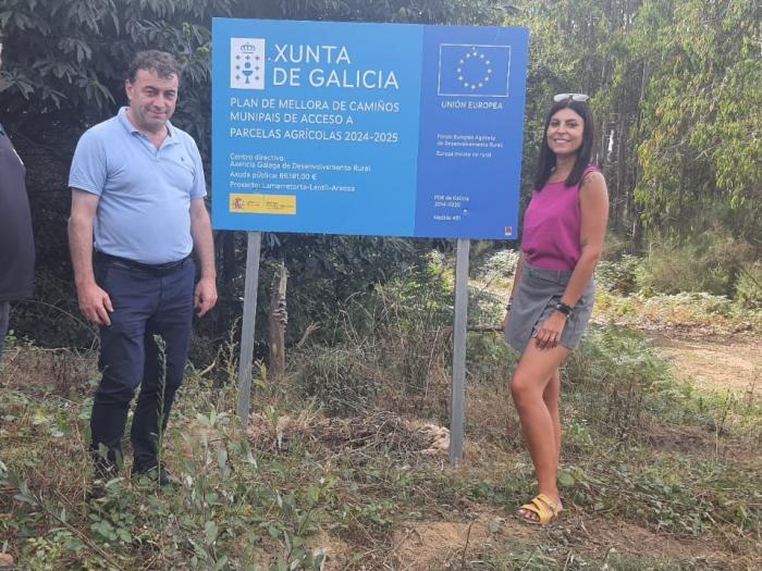 O alcalde, Eloy Pérez, e os concelleiros do equipo de goberno supervisaron as obras.